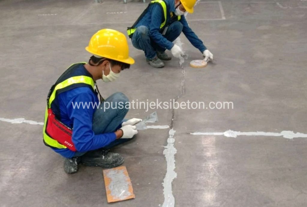 Injeksi epoxy perbaikan beton retak cv trisakun mitra jaya