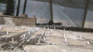 Hasil pekerjaan injeksi epoxy