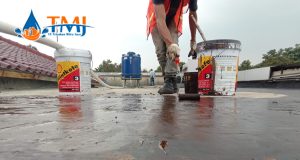 Proses aplikasi primer waterproofing