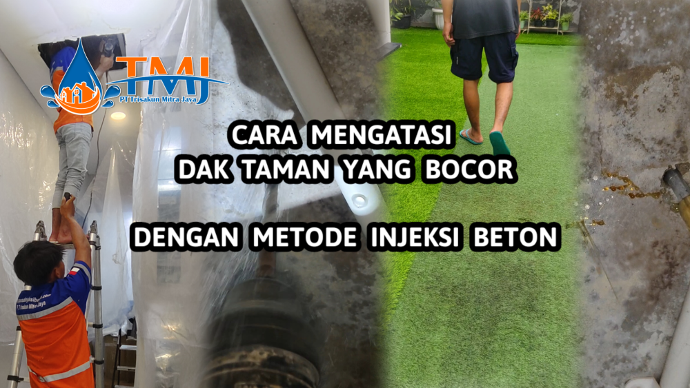Injeksi beton dak atap beton