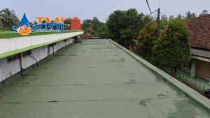 Pemasangan waterproofing Membran Bakar